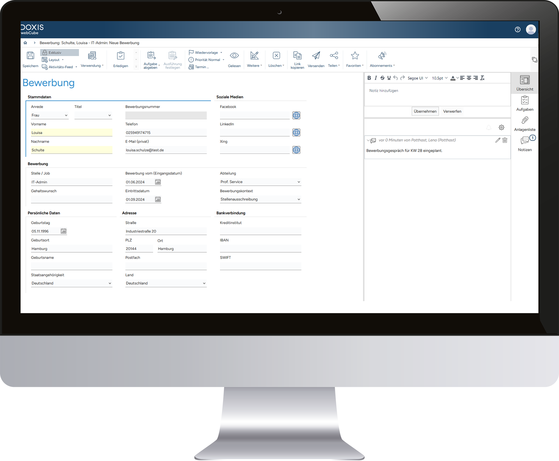 Bewerberworkflow